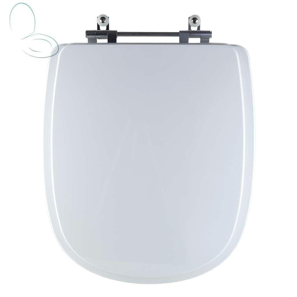 Assento Sanitário Tampa De Vaso Branco Mdf Laqueado Donna Para Bacia Santamarina