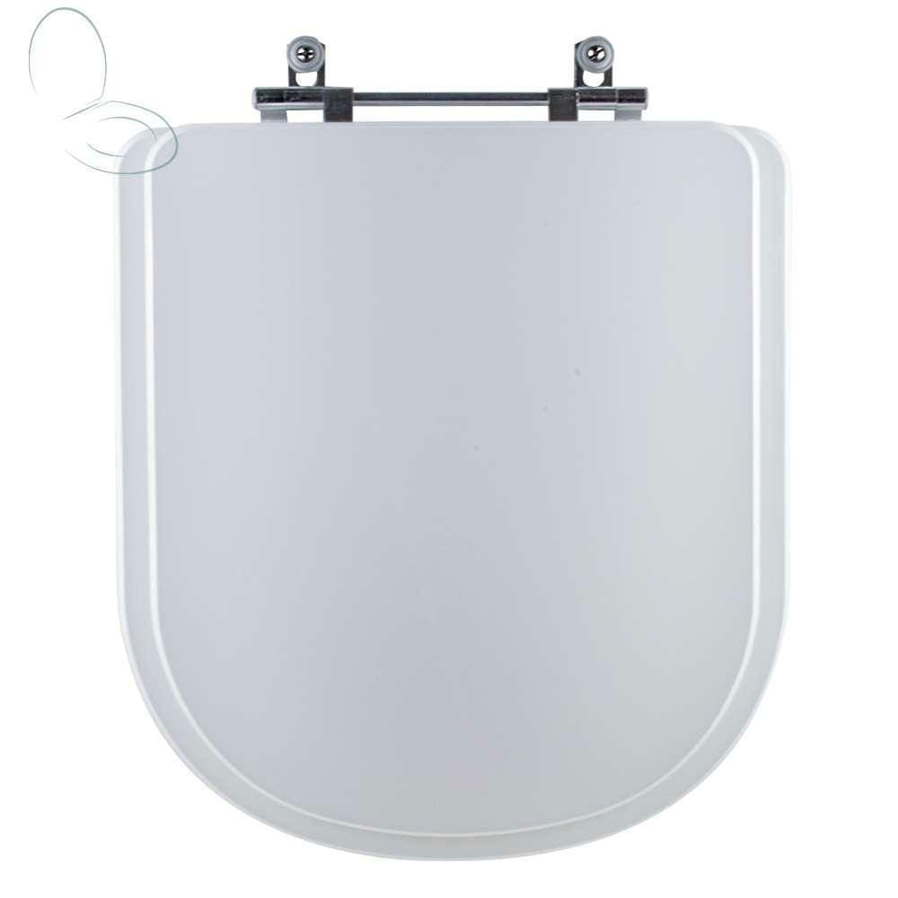 Tampa Vaso Sanitário Poliester Acrilico Etna Branco Para Bacia Icasa