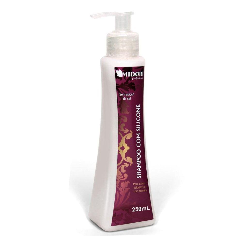 Shampoo Silicone 250Ml Midori Sem Sal Hidratante Cabelocs