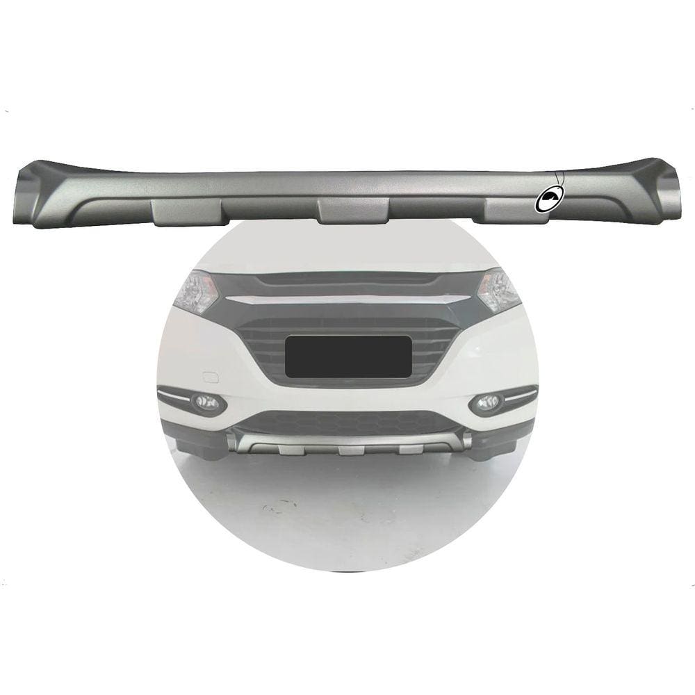 Protetor Dianteiro de Para-Choque TG Poli Honda HRV 2015 2016 2017 2018 - Prata Aluminium