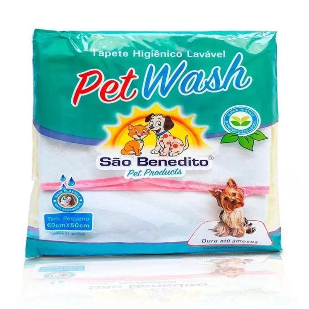 Tapete Higiênico Lavavél 60Cmx50Cm Pet Wash