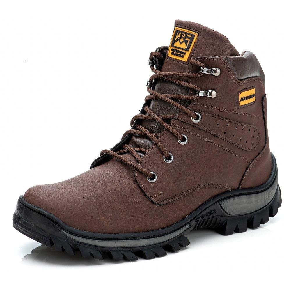 Bota Coturno Tratorada Masculina Motociclista Palmilha EVA Biodegradavel Cano Medio