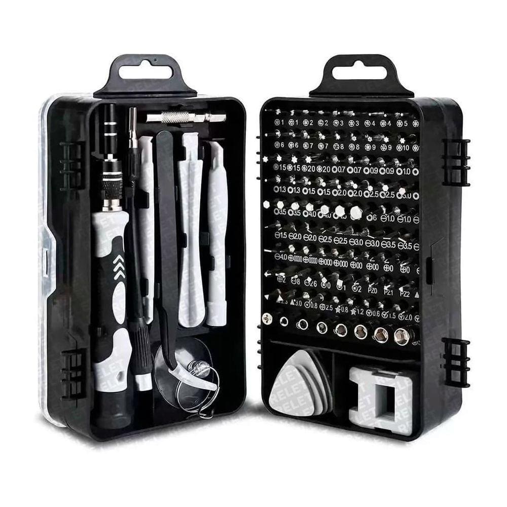 Kit Profissional De Reparo E Limpeza Multiuso -115 Peças