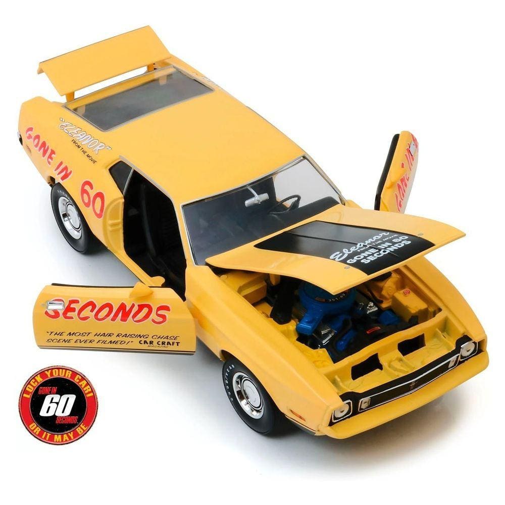 Carrinho Greenlight Mustang Mach 1 1973 1/18 60 Segundos