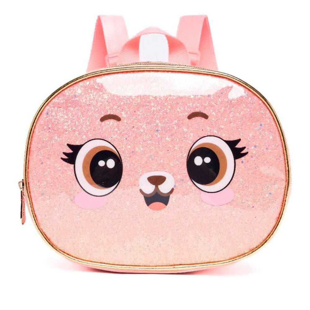 Lancheira Térmica Raposa Pack Me Fox Brilhosa Rosa
