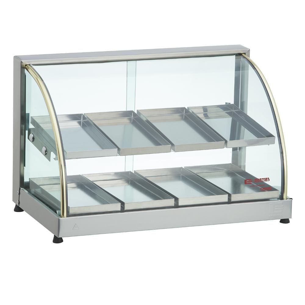 Estufa Vitrine para Salgados Curva Ouro Dupla com 8 Bandejas - Edanca