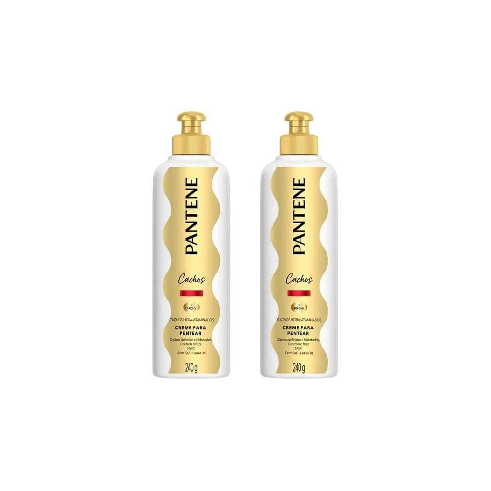 Creme Para Pentear Pantene 240G Hidra-Vit Cachos - Kit C/2Un
