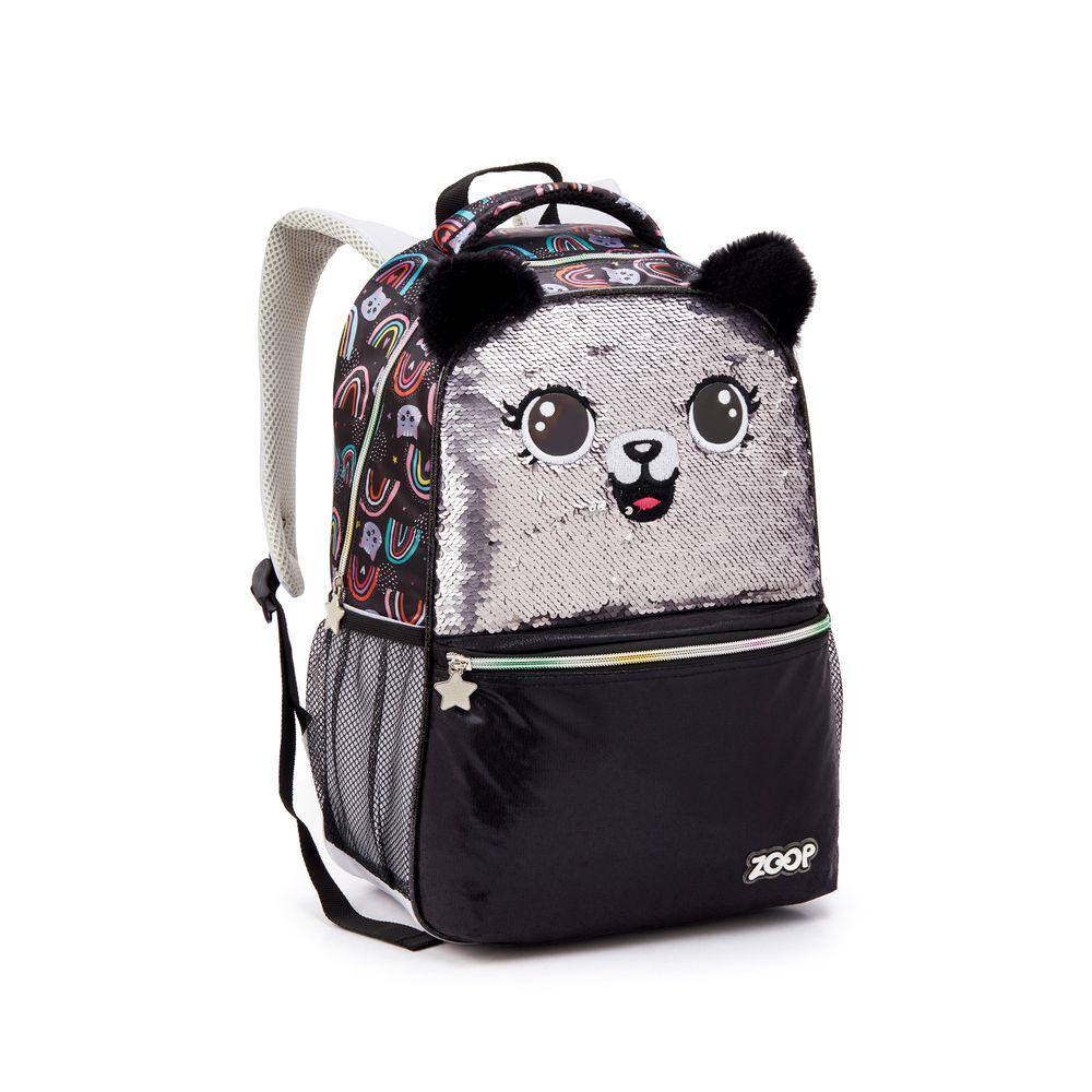 Mochila de Costas Infantil Gatinha Preta Zoop MI41479