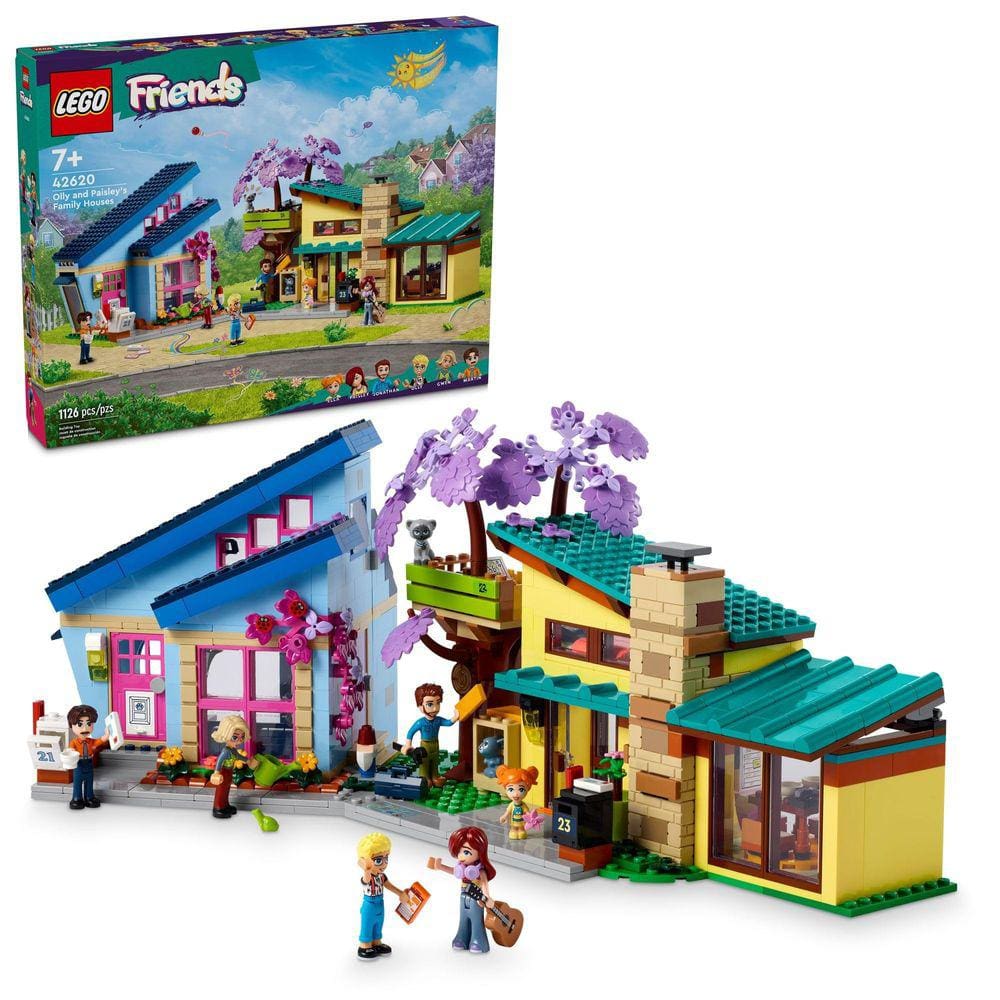 Brinque LEGO Friends Olly and Paisley`s Family Houses com 5 Mini-