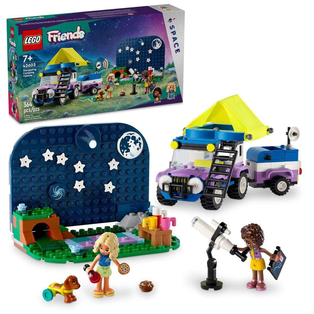 Veículo de acampamento de brinquedo LEGO Friends Stargazing com 2 minibonecas