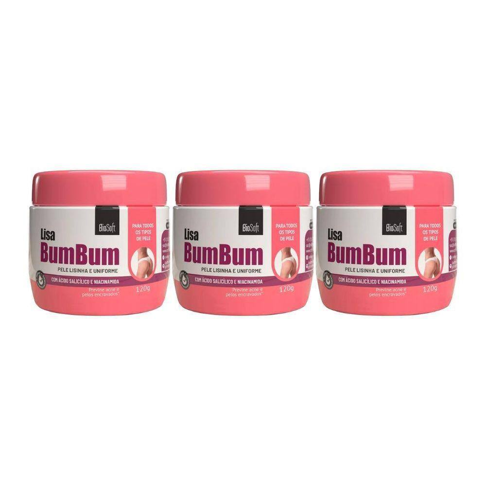 Creme Soft Hair 120G Lisa Bumbum Bio Soft-Kit C/3Un