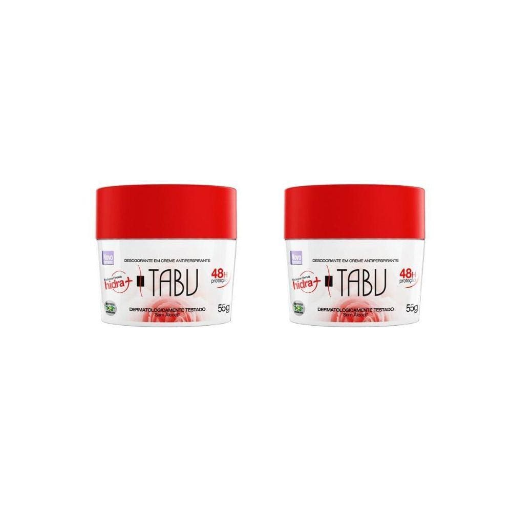 Desodorante Creme Tabu 55G Tradicional - Kit Com 2Un