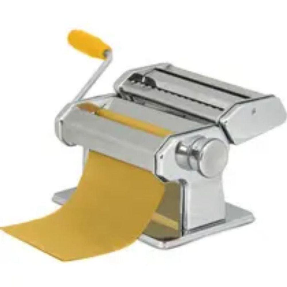 Máquina Fazer Macarrão Massas Manual Cilindro Abrir Italiana
