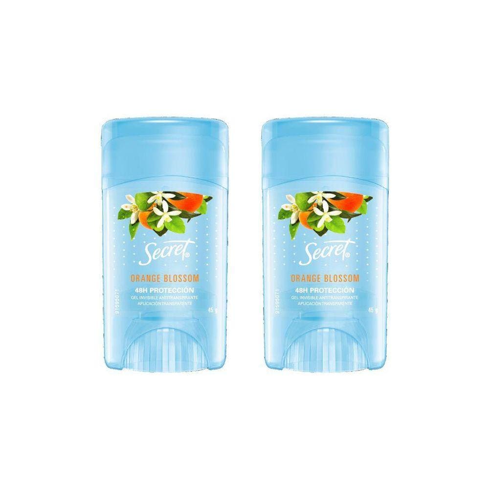 Desodorante Secret Stick Gel Orange Blossom 45G - Kit 2Un