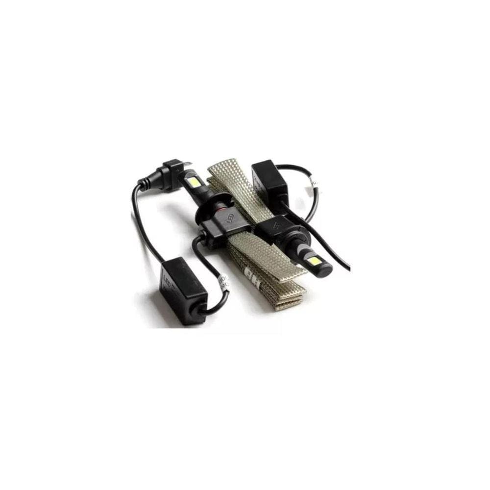 Kit Led Farol Malha Canceller 8000 Lúmens Alto Baixo E Milha