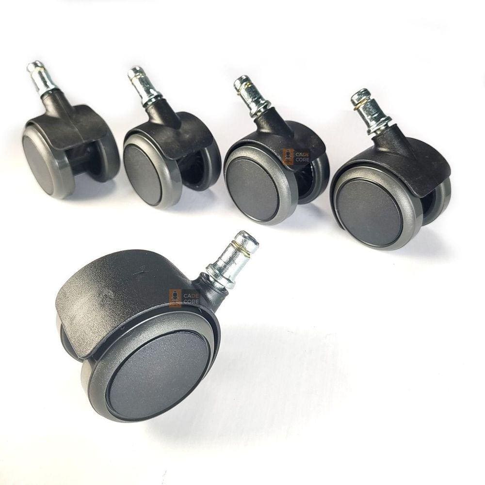 Rodizio 5 Unidade Anti-Risco Pu Para Cadeira Escritório 50Mm