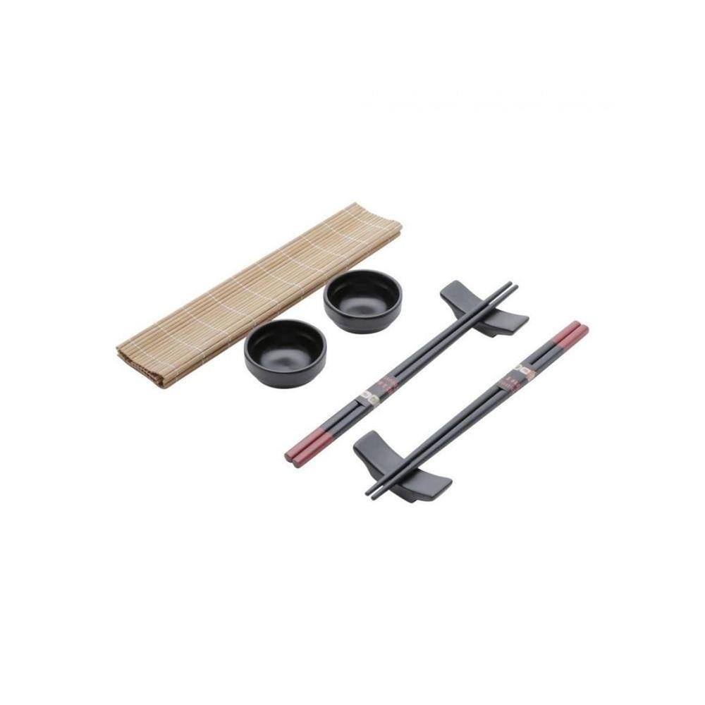 Conjunto para Sushi Yokohama em Bambu e Cerâmica - 8 peças