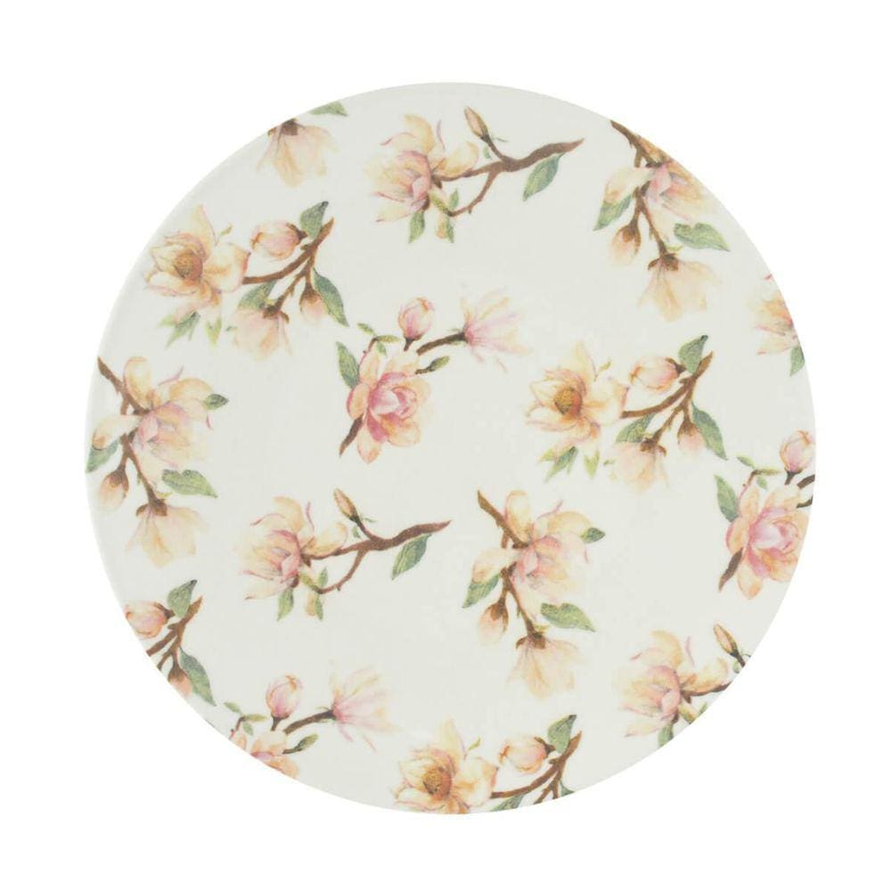 Prato Sobremesa Porcelana 20Cm Floral