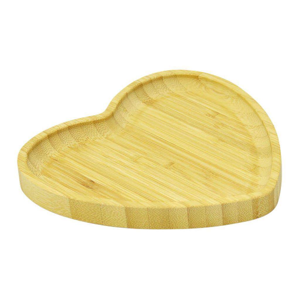 Bandeja Petisqueira de Bambu Coração