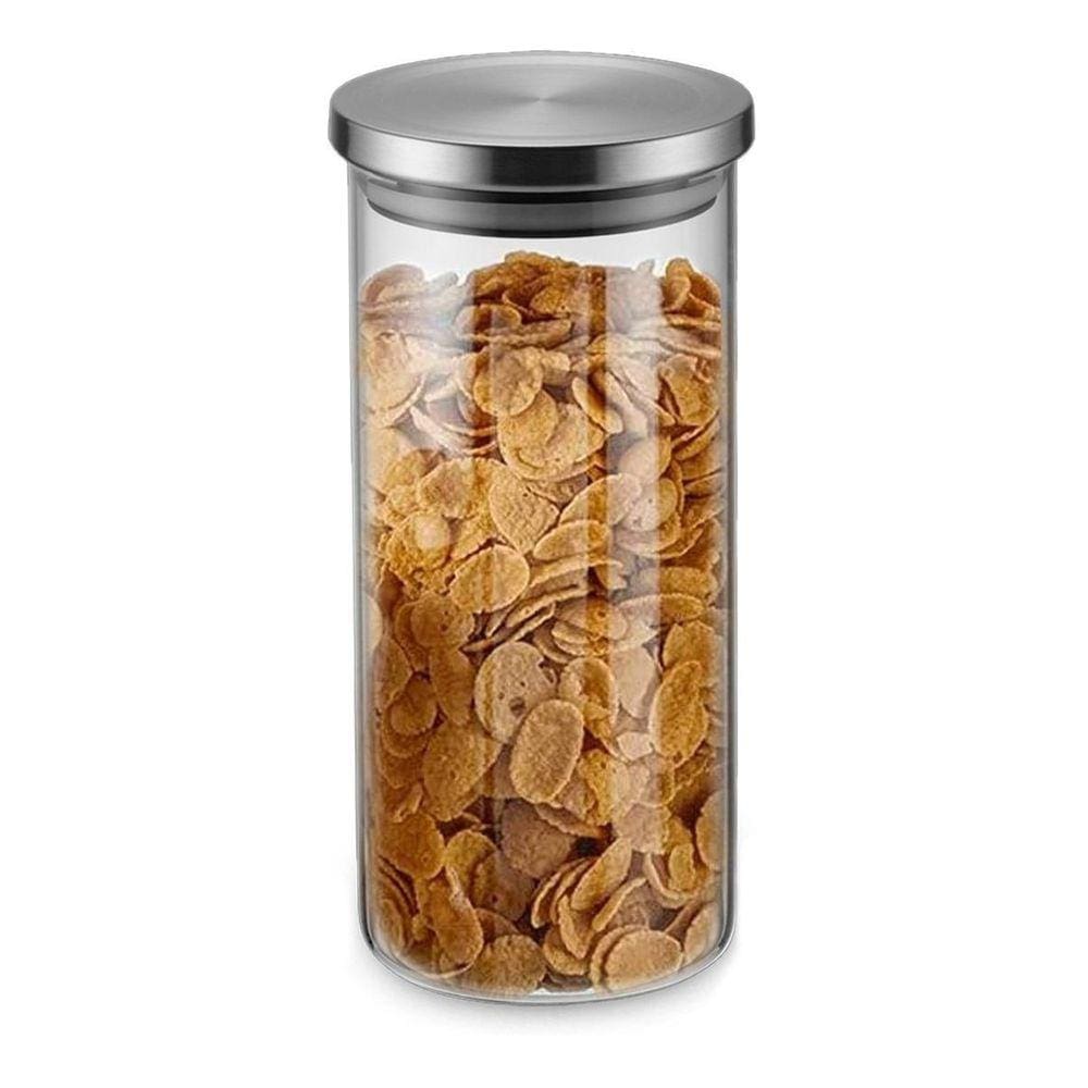 Pote Para Mantimentos Vidro 1250Ml Organização Cozinha