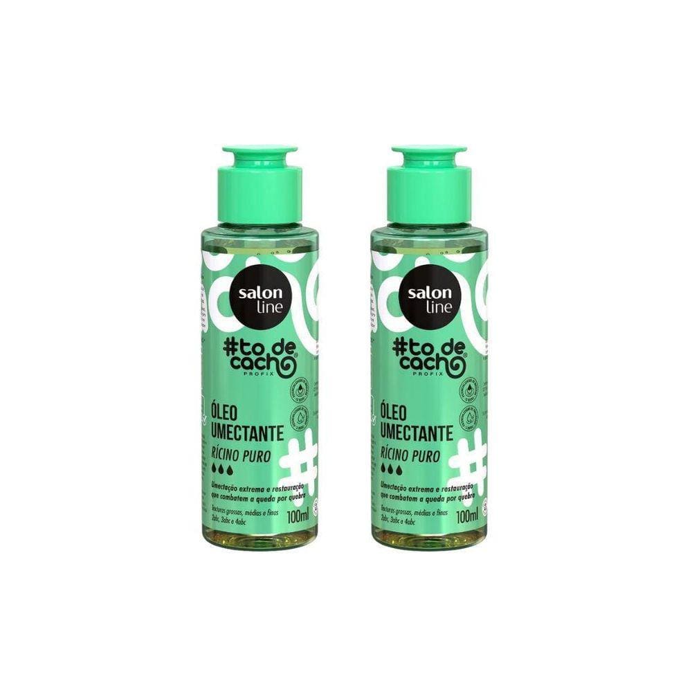 Oleo Capilar Salon Line Ricino Puro Uauu 100Ml - Kit Com 2Un