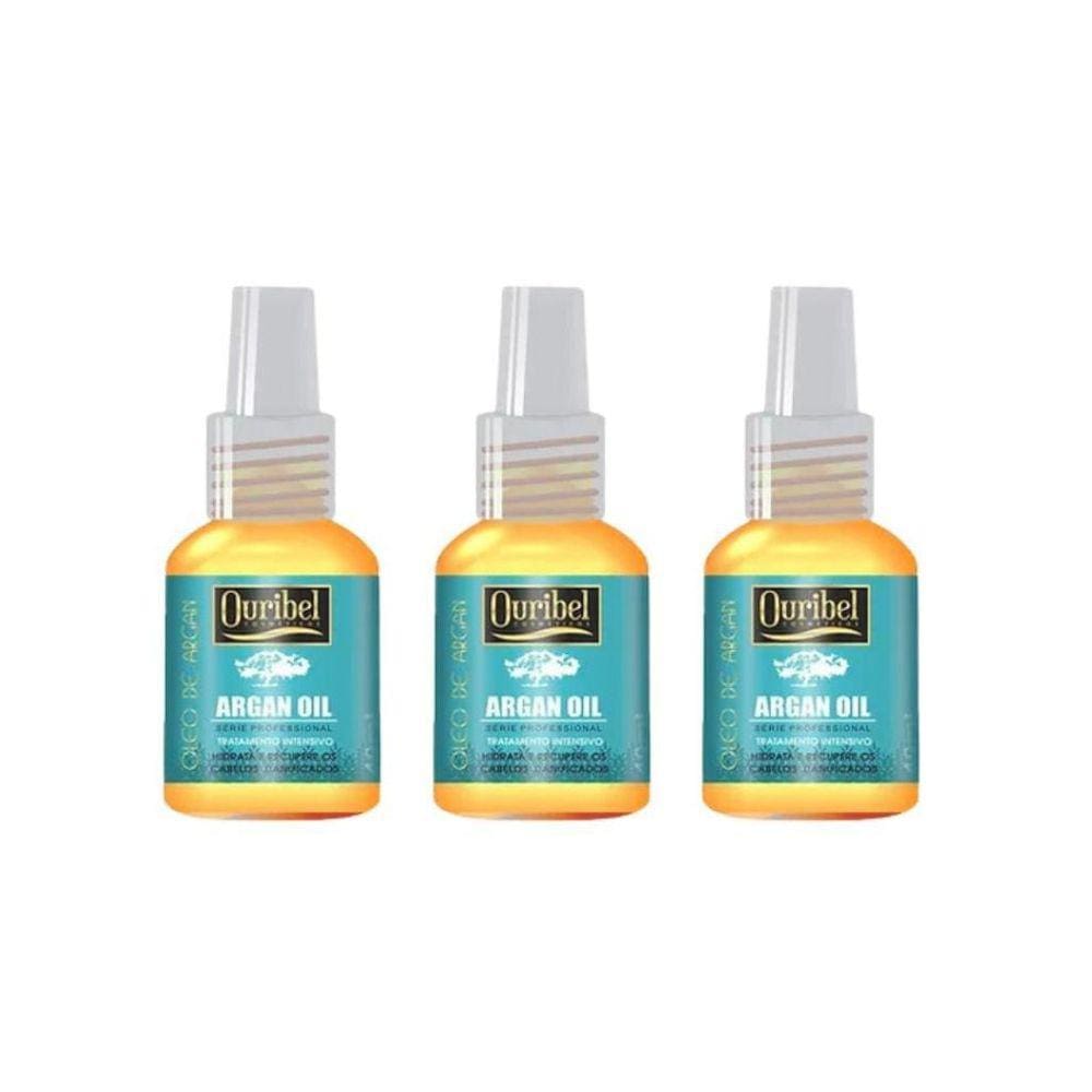 Oleo Capilar Ouribel Argan 40Ml - Kit Com 3Un