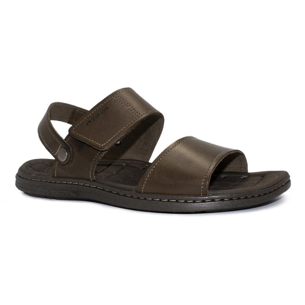 Sandália Pegada Masculino Couro Tiras Duplas 2 em 1 131286