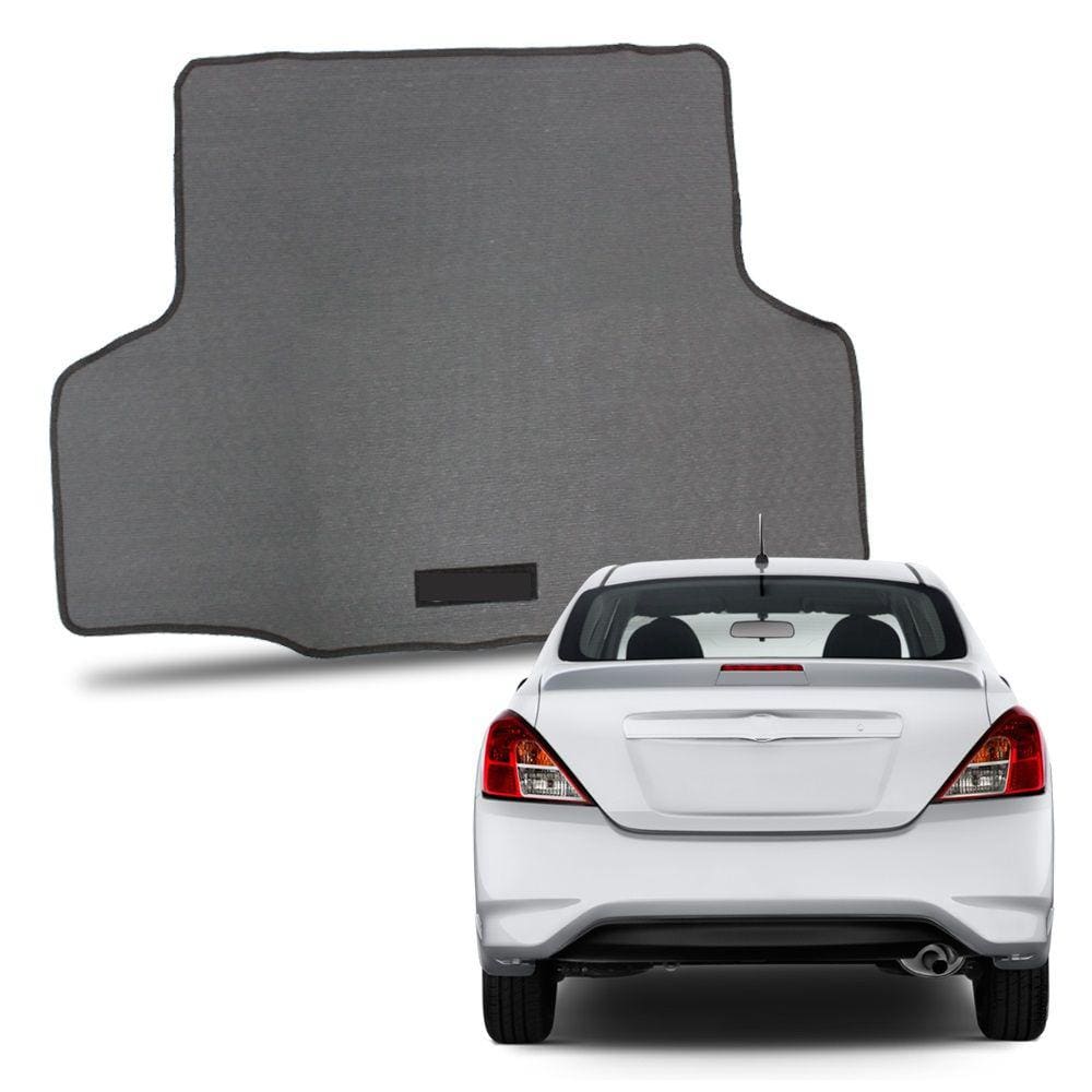Tapete Porta Malas para Versa 2016 2017 2018 2019 2020 2021 2022 2023 Borracha Bordado Automotivo