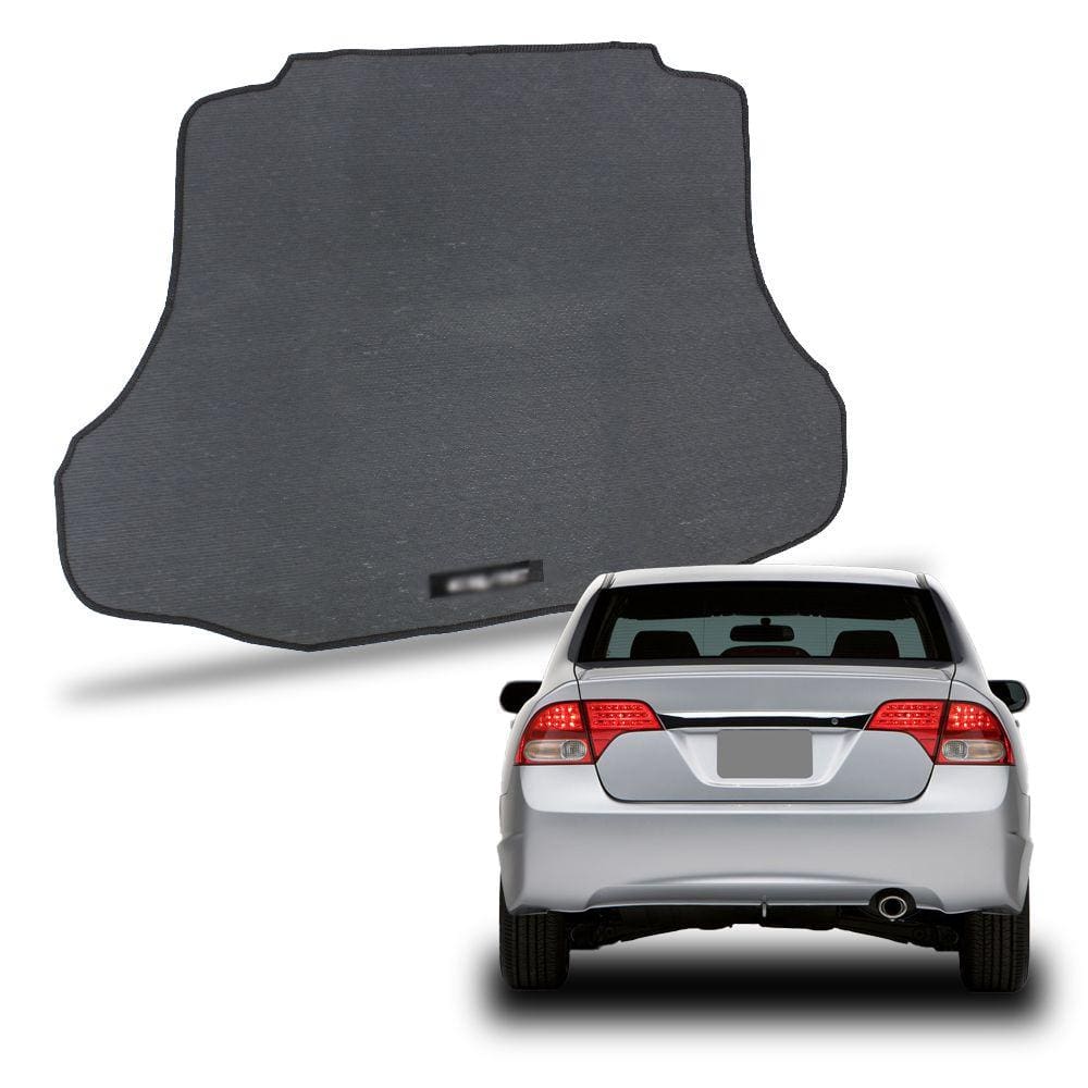 Tapete Porta Malas para New Civic 2007 2008 2009 2010 2011 2012 Borracha Bordado Automotivo