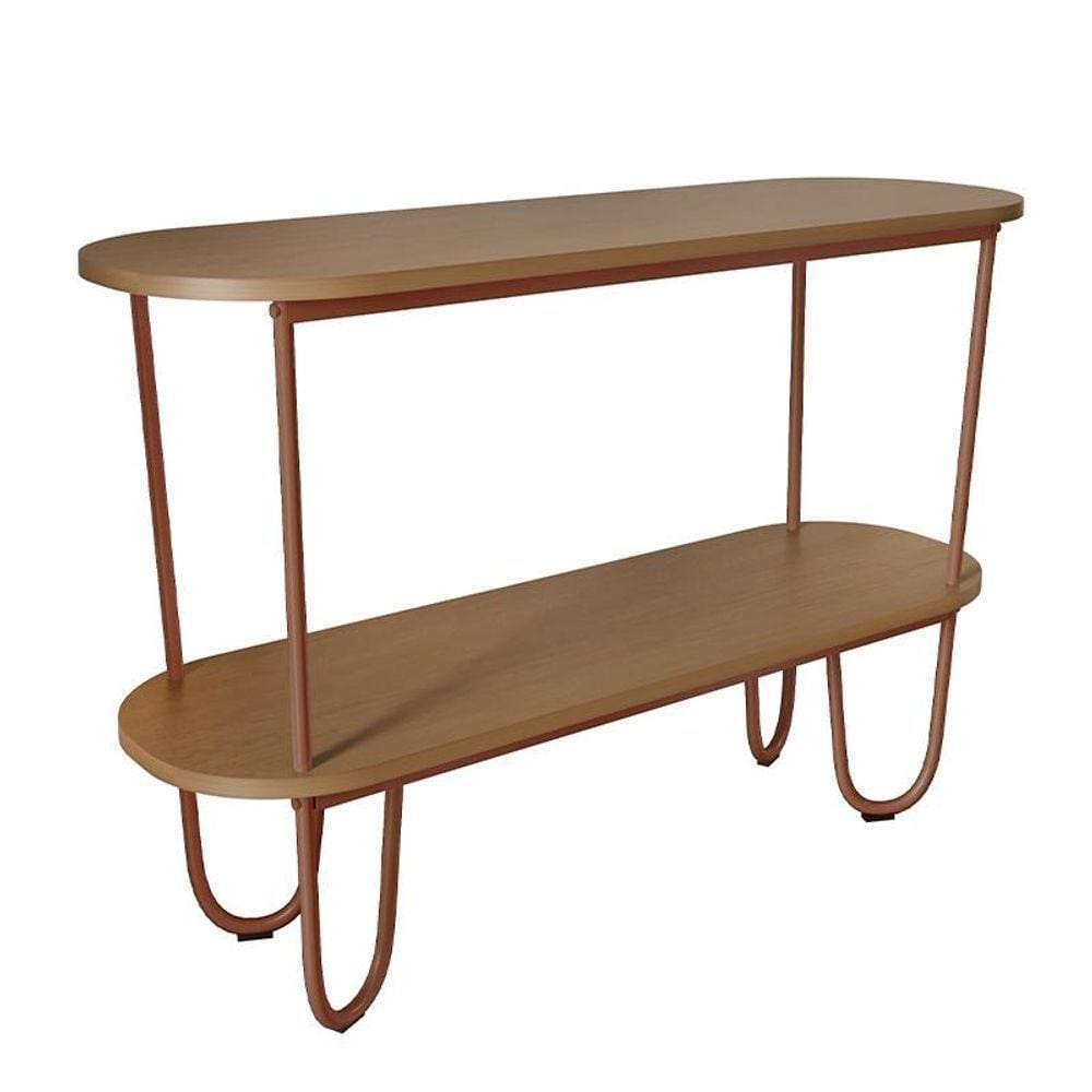 Aparador Requinte Pés De Aço Tubolar 120 Cm Canela/cobre Canela/cobre