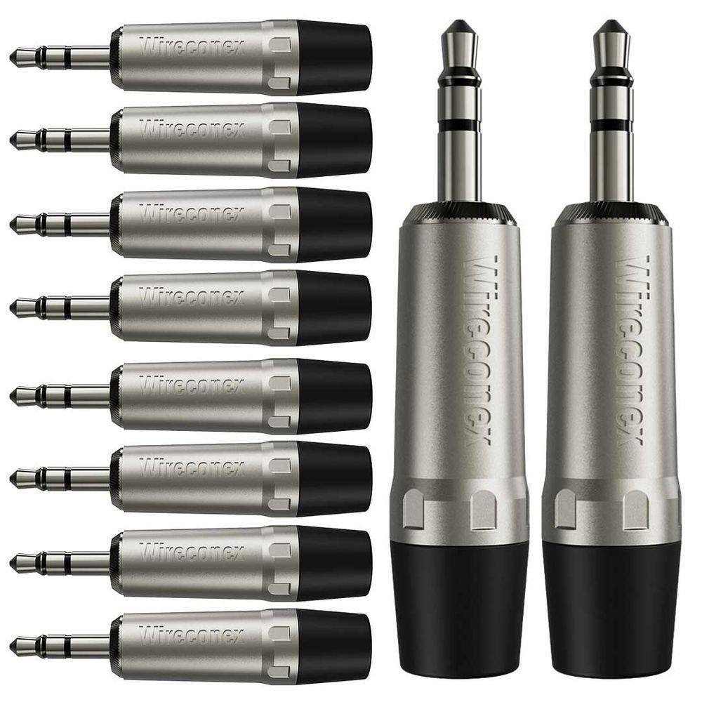 Conector P2 Stereo 3,5mm Plt Wc 1323 Trs Wireconex 10 Unidades - Pç - 10