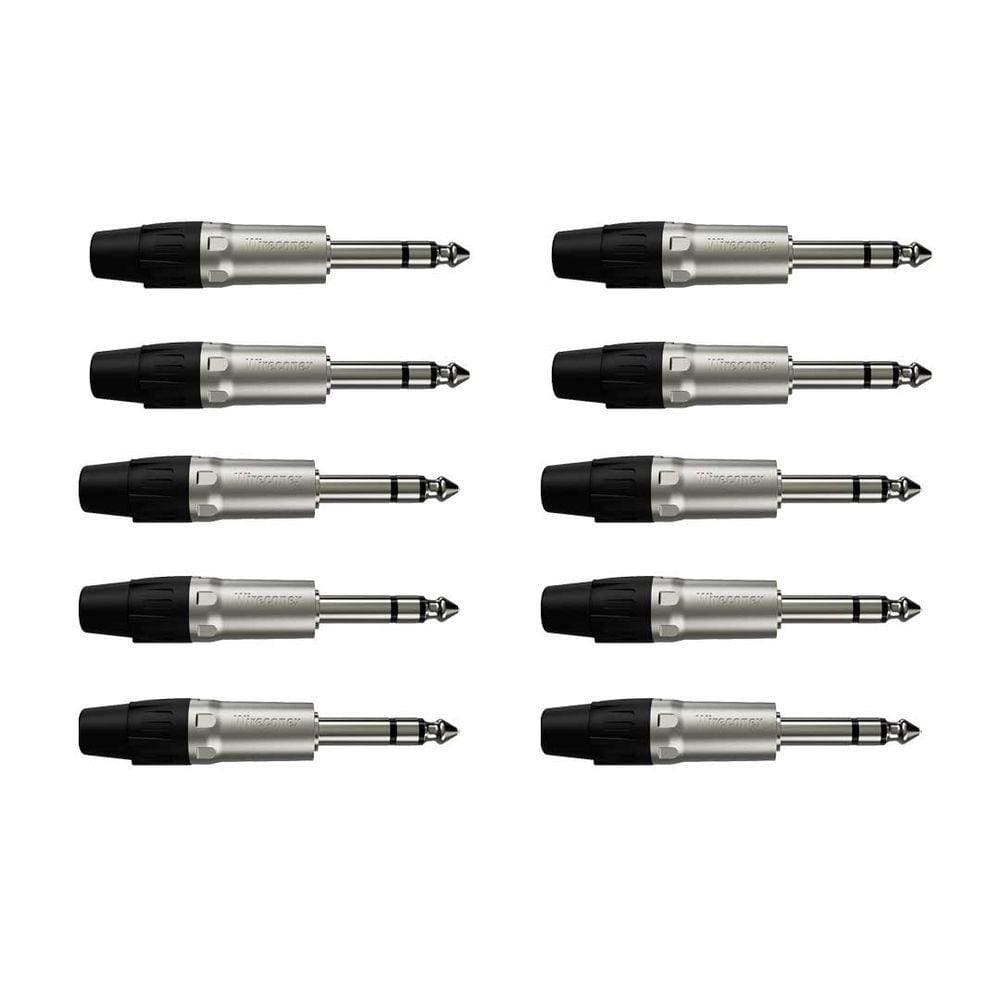 Kit Conector Plug P10 Stereo Wc 1123 (10un) Wireconex