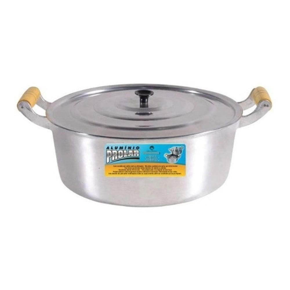 Panela Caçarola De Alumínio Batido 40Cm 18 Litros Bem Grossa