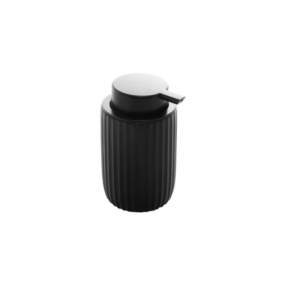 Dispenser Para Sabonete Líquido Em Cerâmica Nórdico 300ml Lyor Preto