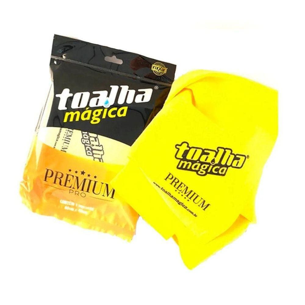Toalha Mágica Premium Pro Fixxar 60x40cm Pano Amarelo