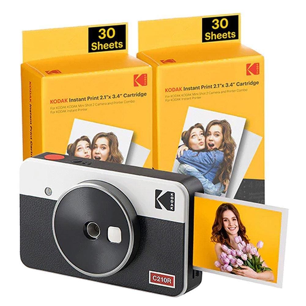 Câmera e Photo Printer Instantânea Mini Shot 2 Retrô Kodak Branca - PM00S116A0