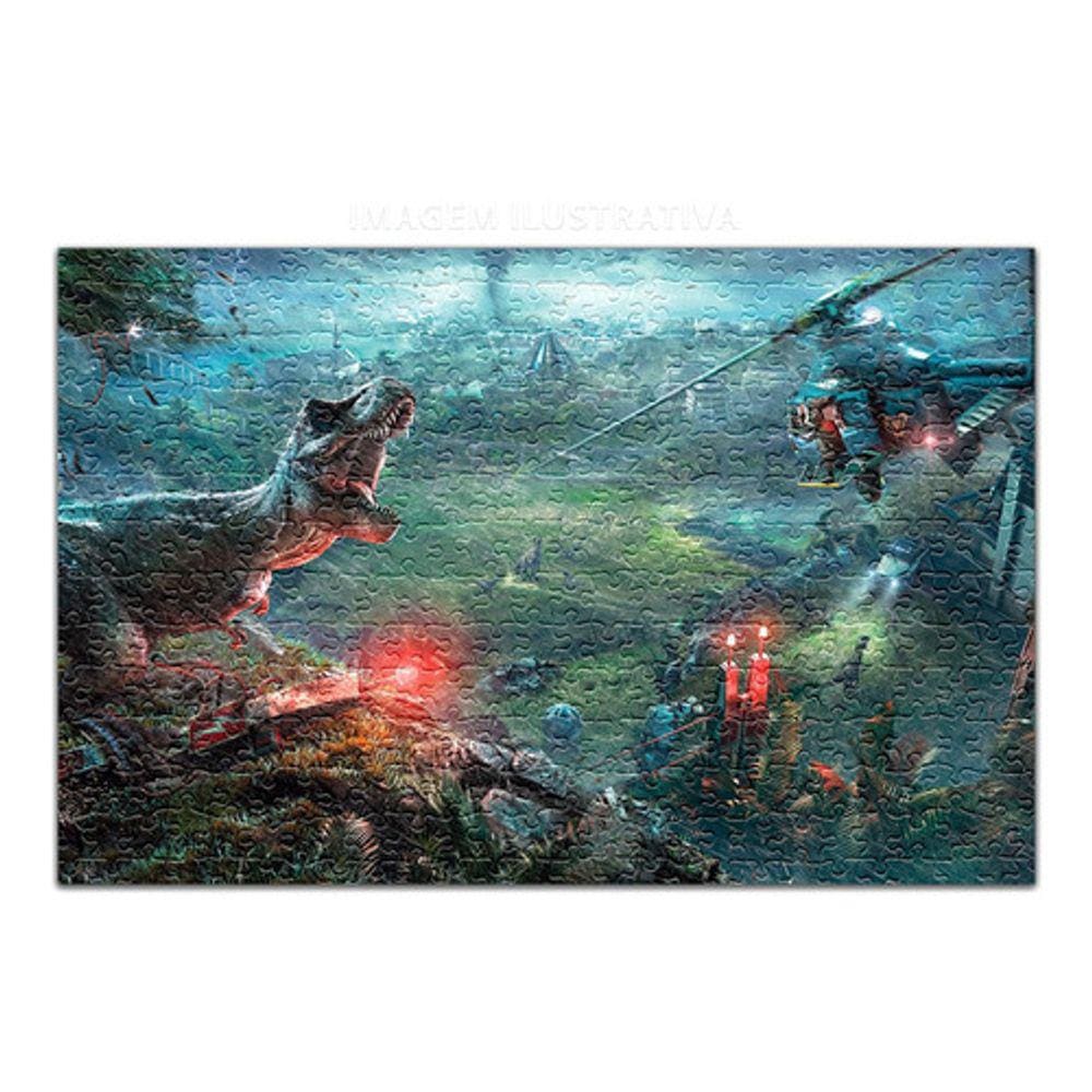 Quebra Cabeça Personalizado Jurassic World Evolution 120 Pçs