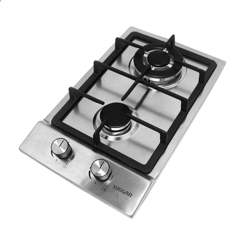 Fogão De Mesa Cooktop 2 Bocas Aço Inox À Gás Suggar