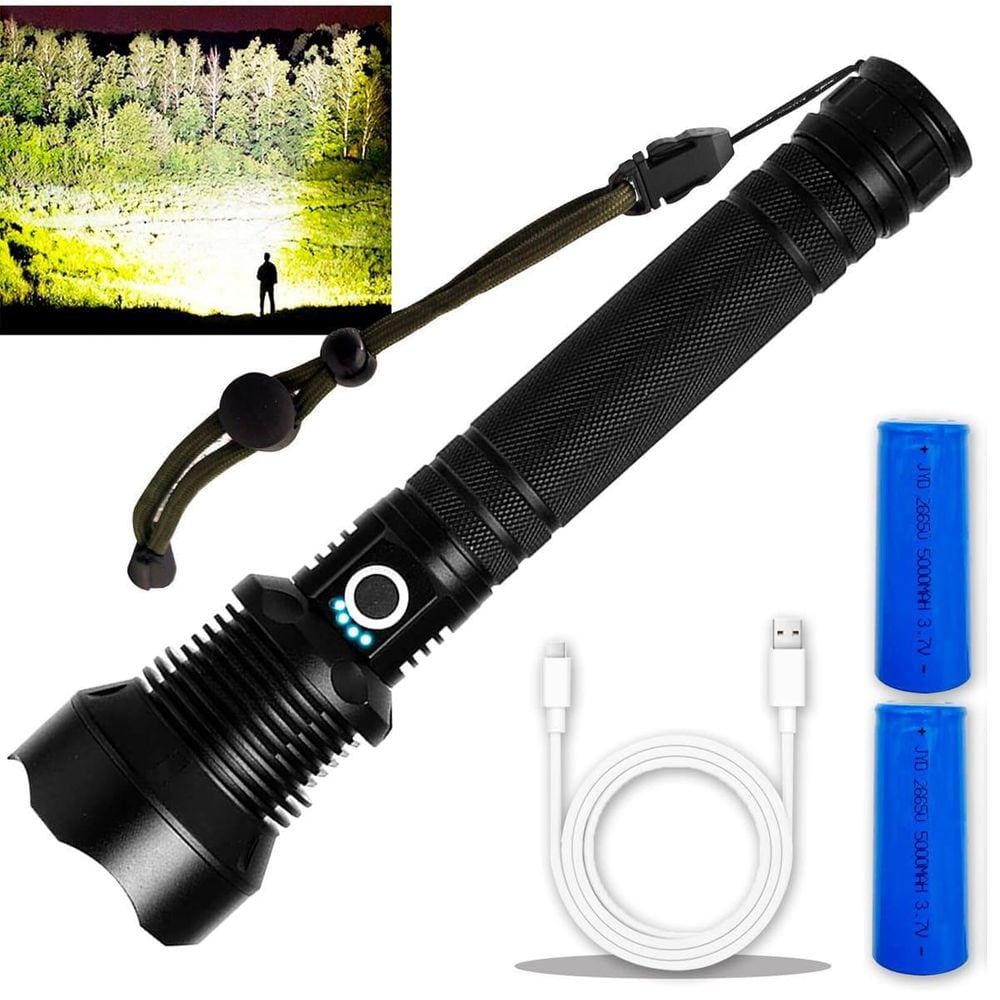 Lanterna T9 Recarregável Mais Forte Do Mundo Profissional