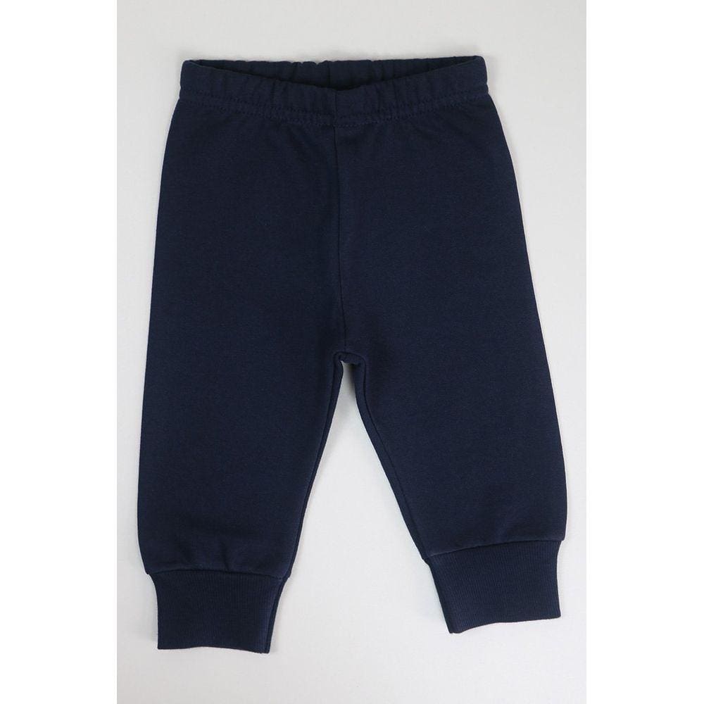 Calça Moleton Menino Flanelado Crianças Abrigo Bebê