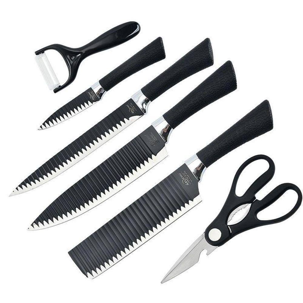 Kit De Facas Antiaderentes Para Churrasco: Faqueiro