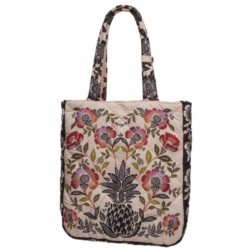 Bolsa Farm Tapioca Jardim Romance 46cm Estampada