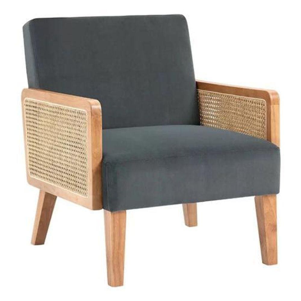 Poltrona Homy Pahadron Cinza - Design Contemporâneo 80,5cm