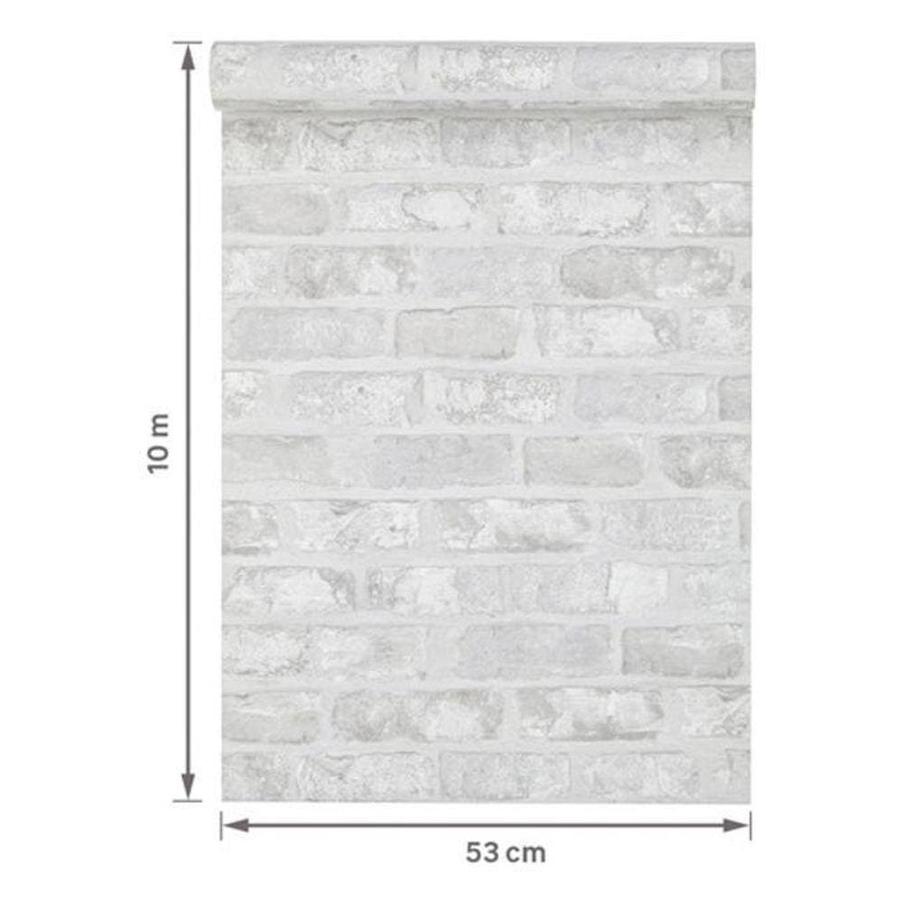 Papel De Parede Importado Tjolo Alto Relevo 53Cm - Rende 10M