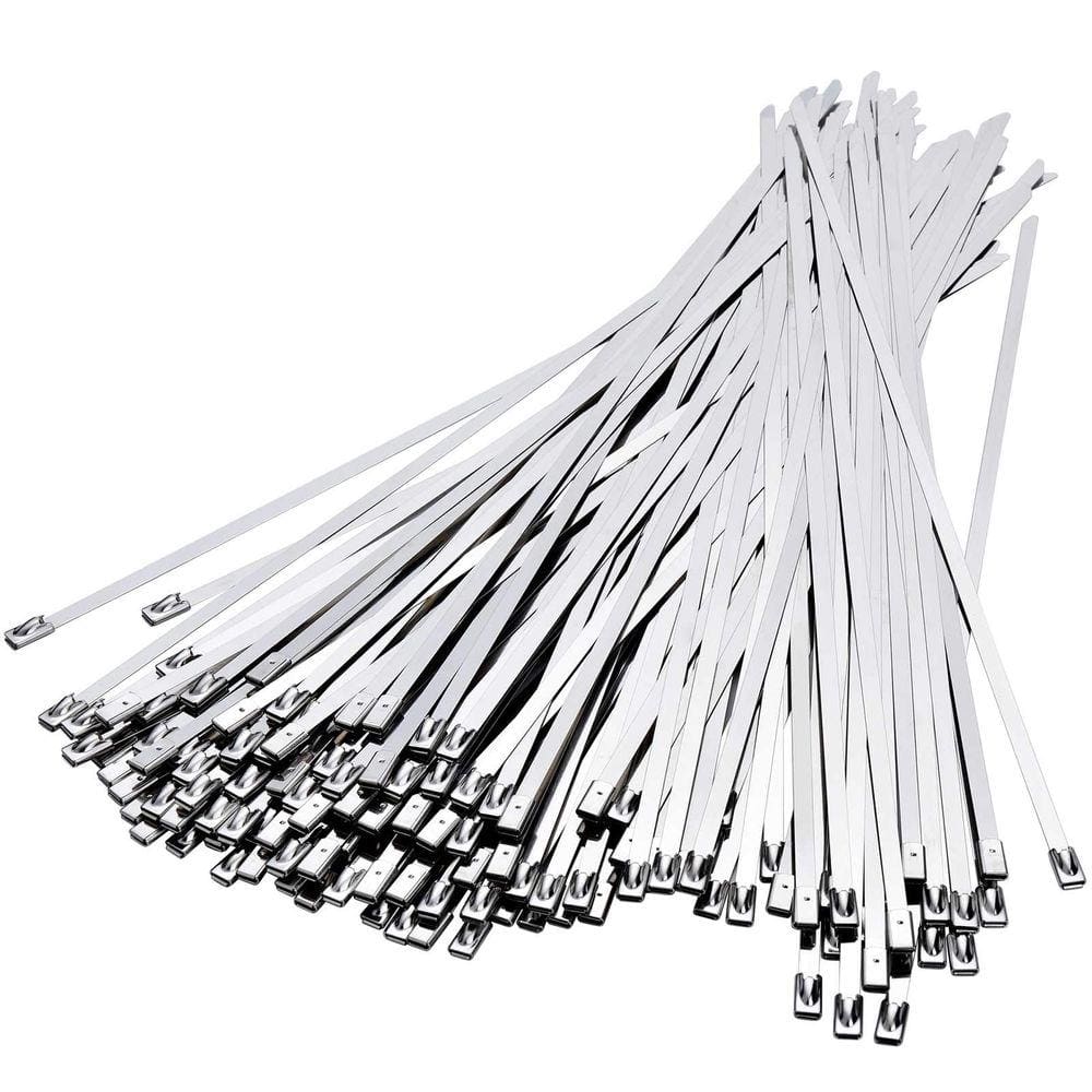 Abraçadeiras metálicas TEVADO 100PCS Heavy Duty 30cm em aço inoxidável