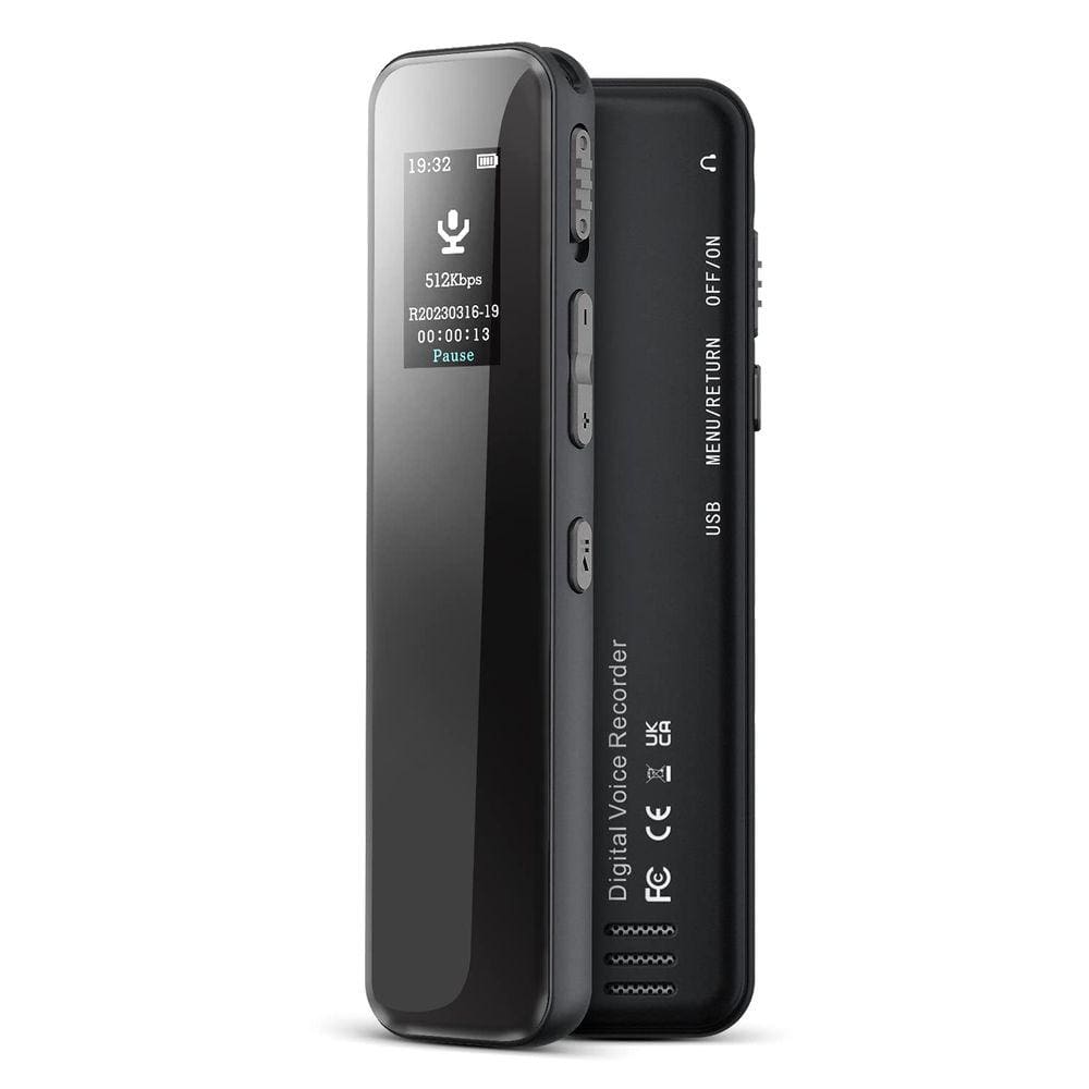 Gravador de voz DIDIJIN 64GB com capacidade de gravação de 4624 horas