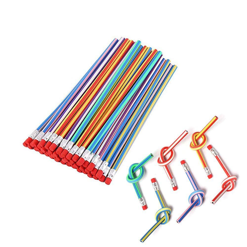 Lápis flexível Bendy OJYUDD, 35 peças, colorido com borracha