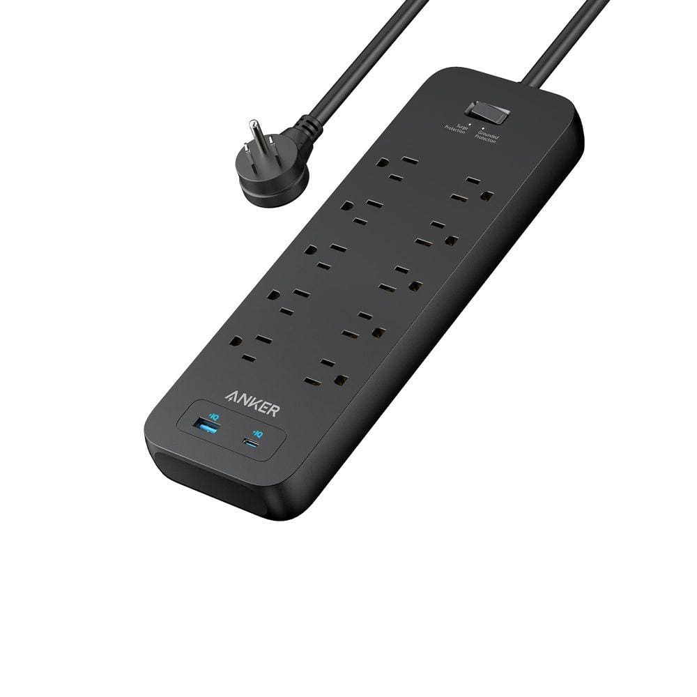 Protetor de sobretensão Power Strip Anker A91J0 10 tomadas 2 USB