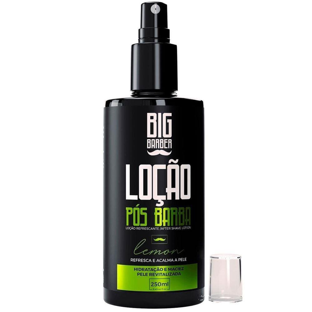 Kit 12X Loção Pós Barba After Shave Lemon 250Ml Big Barber