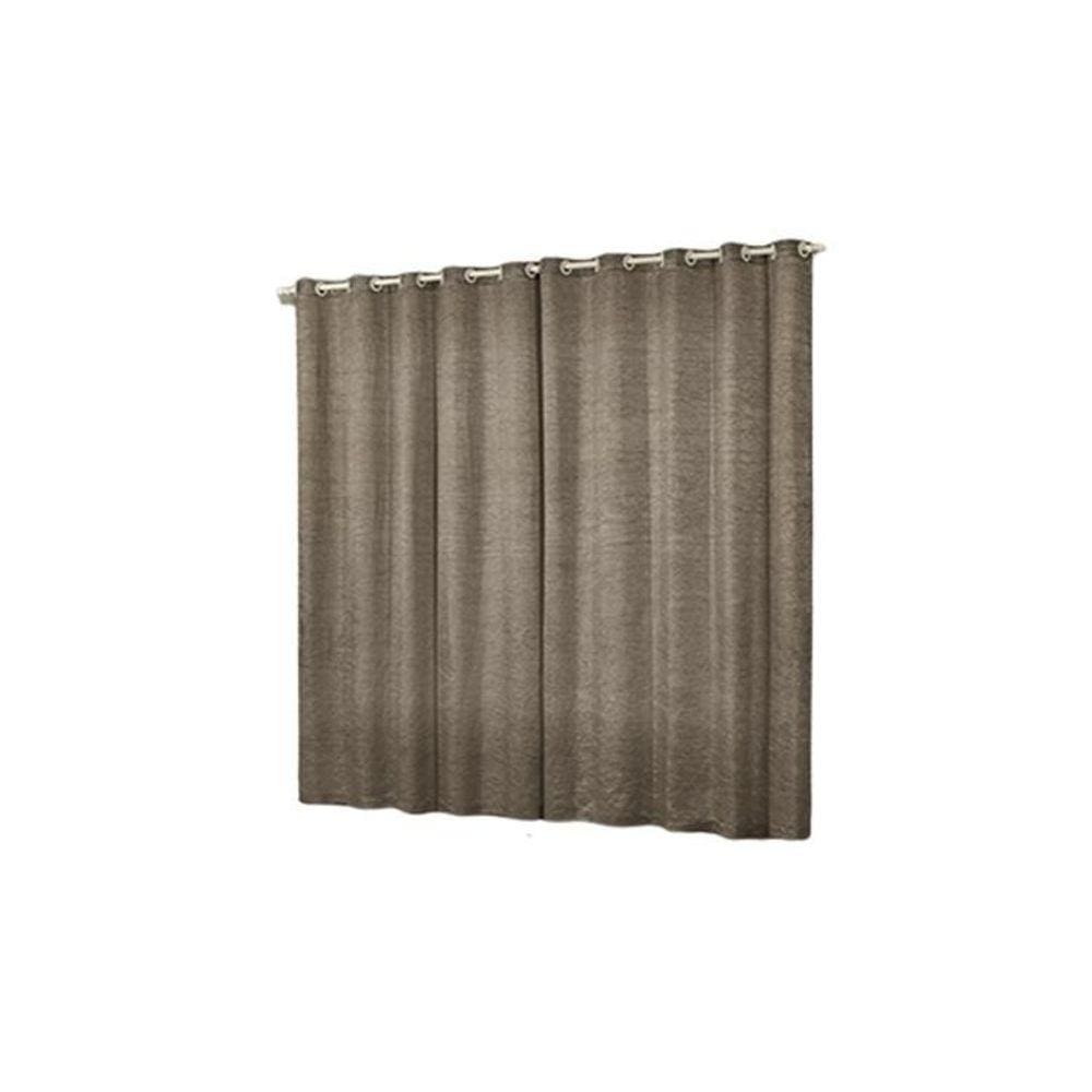 Cortina Quarto/Sala 3,00 X2,60 Castor Cristal Cetim Amassado